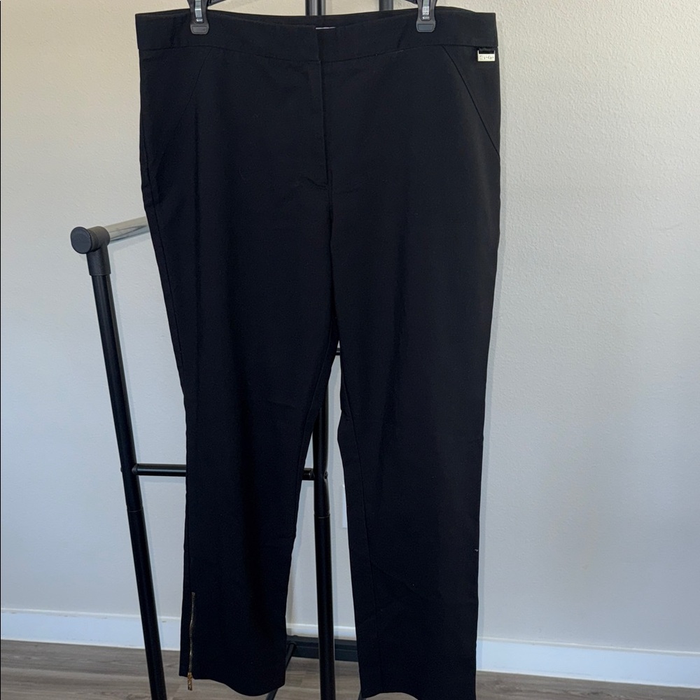 Calvin Klein Black Straight Leg Women's Pants